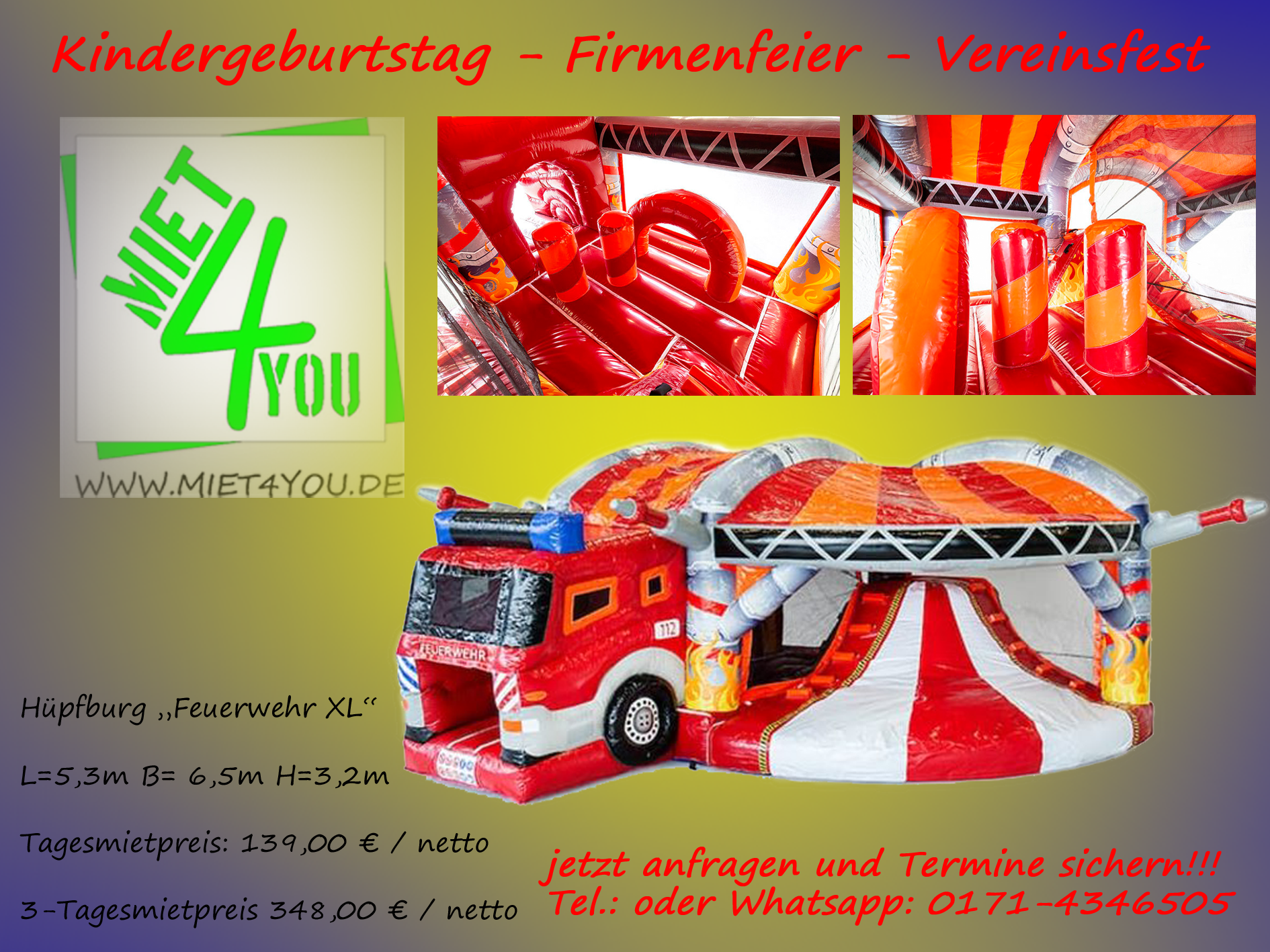 Werbebild Feuerwehr XL