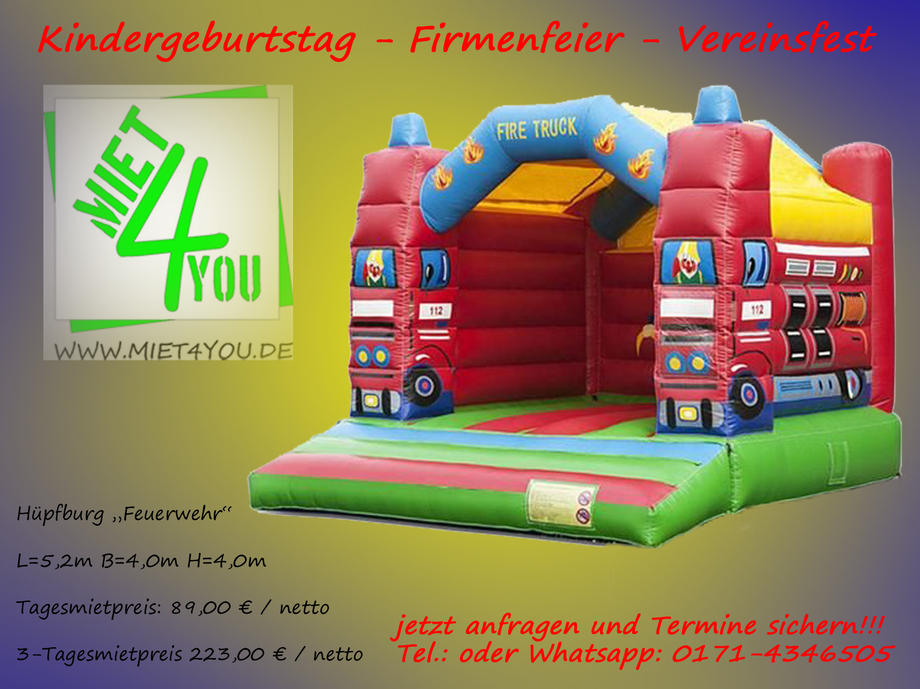 Werbebild Feuerwehr