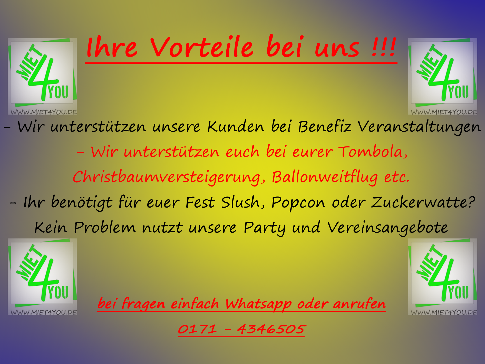 Werbebild Vorteile