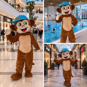 Maskottchen Walk – Affenkostüm im Einsatz